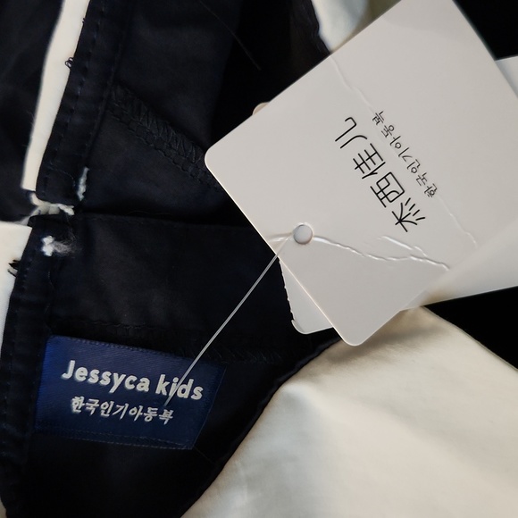 Jessyca Kids Navy Blue Dress with white collar - Picture 5 of 5